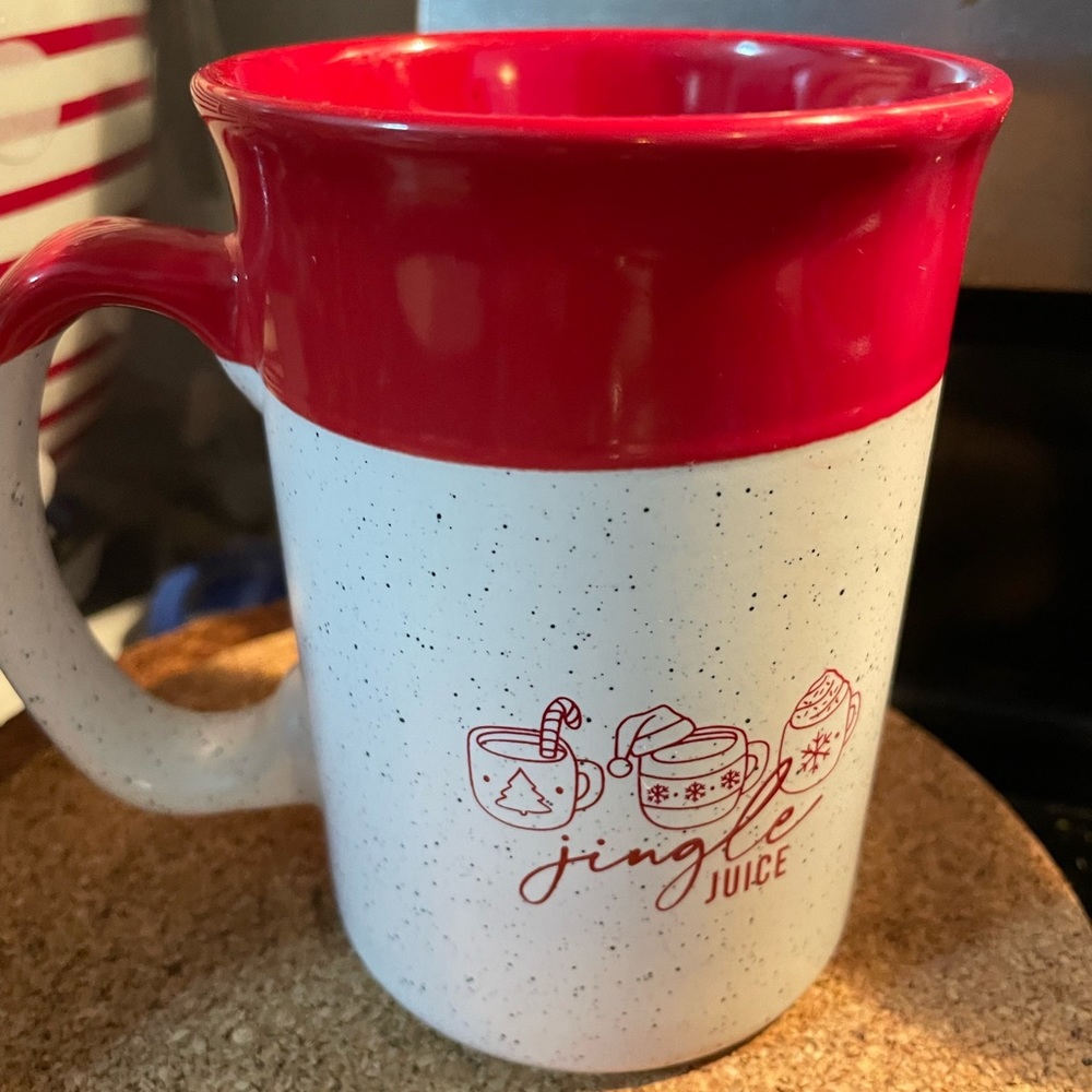 Jingle juice Christmas coffee cup handmade